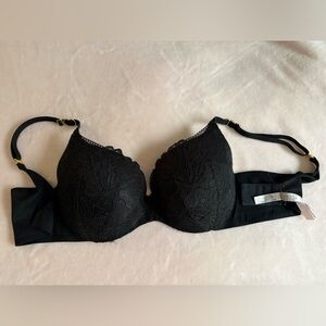 Victoria's Secret Black Lace Plunge Bra